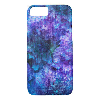 Purple pink flower pattern digital design art iPhone 8/7 case