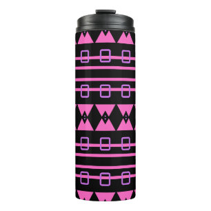 Purple Pink Geo Pattern Thermal Tumbler