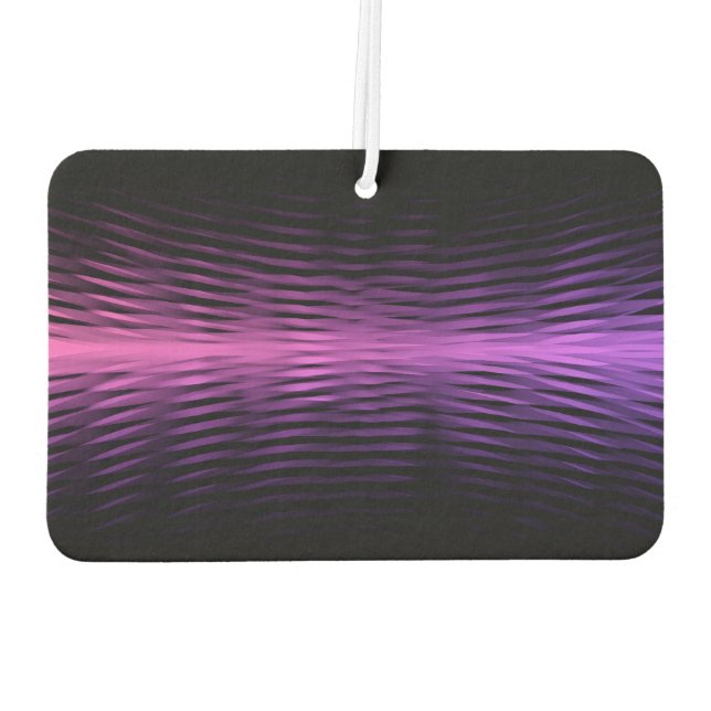 Purple Pink Geometric Abstract Art Car Air Freshener (Back)