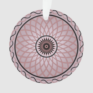 Purple Pink Geometric Flower Ornament