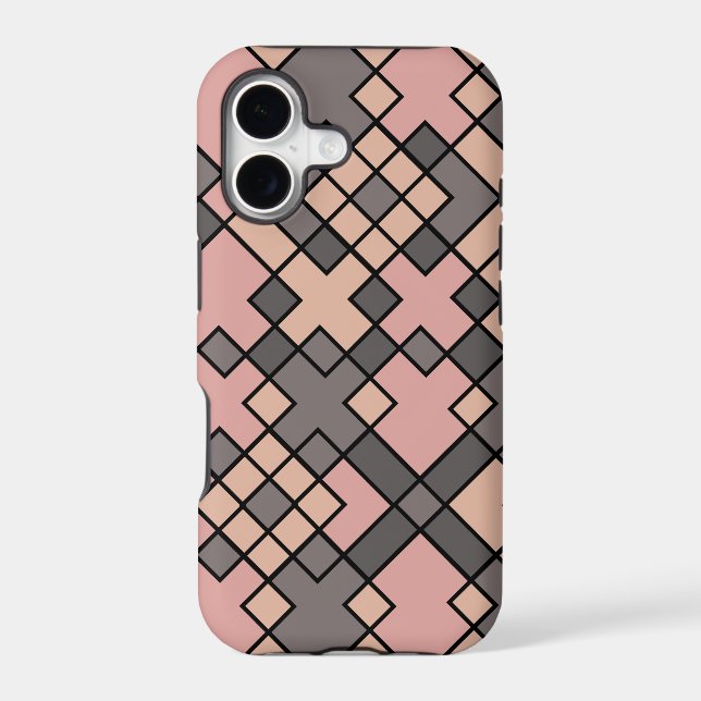 purple pink geometric pattern  (Back)