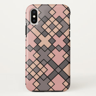 purple pink geometric pattern  iPhone x case