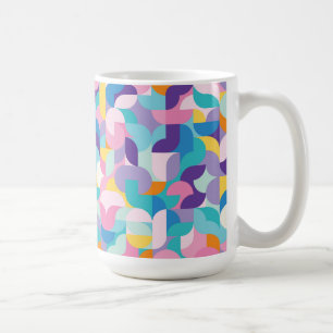 Purple & Pink Geometric Pattern Coffee Mug