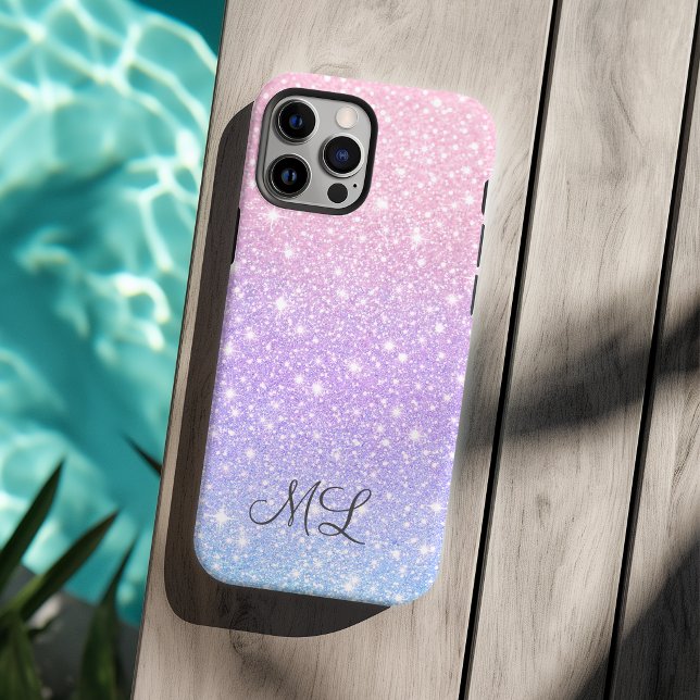 Purple & Pink Glitter Effect Personalised Initials (Creator Uploaded)