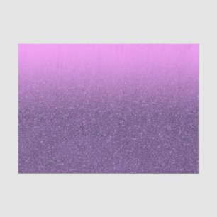 Purple pink glitter gradient girly tissue paper