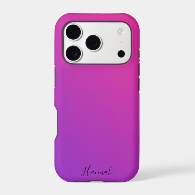 Purple Pink Gradient Personalised (Back)