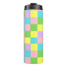 Purple Pink Green Yellow Blue Plaid 