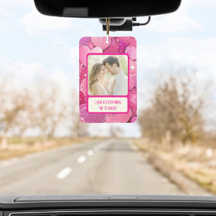 Purple Pink Hearts When You're Hangry Car Air Freshener