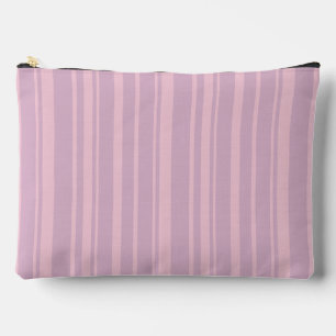 Purple & Pink Line Pattern Accessory Pouch