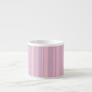 Purple & Pink Line Pattern Espresso Cup