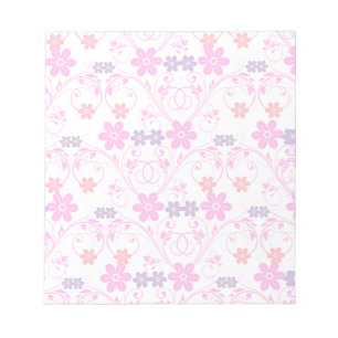 Purple & Pink Modern Floral Notepad