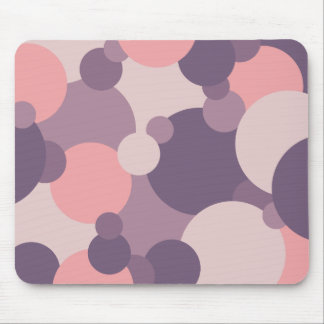 Purple-pink Molecules Mouse Pad