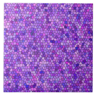 Purple Pink Mosaic Pattern Ceramic Tile