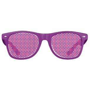 Purple Pink Plaid Seamless Pattern Retro Sunglasses
