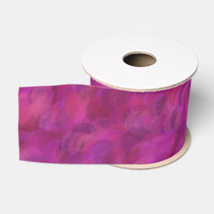 Purple Pink Red Abstract Seamless Pattern Grosgrain Ribbon