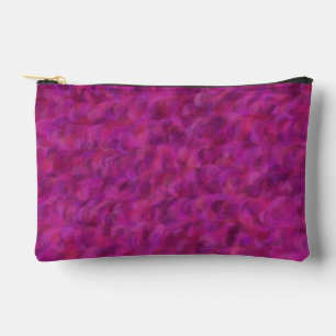 Purple Pink Red Abstract Seamless Pattern Small Accessory Pouch