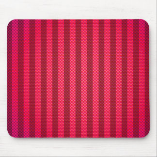 Purple pink striped carbon fibre patterned mouse pad