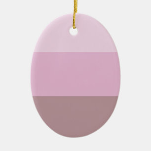 Purple Pink Striped Ombre Ceramic Ornament