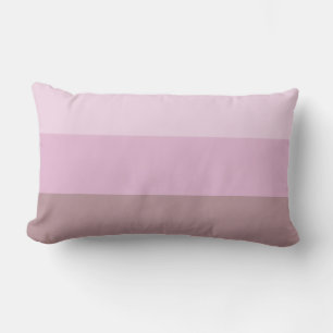 Purple Pink Striped Ombre Lumbar Cushion