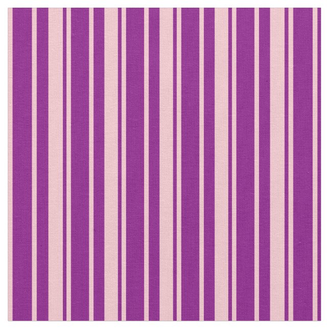 Purple & Pink Stripes Pattern Fabric (Close Up)