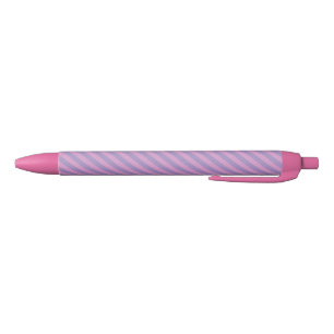 Purple Pink Stripes Seamless Pattern Black Ink Pen