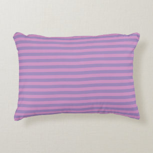Purple Pink Stripes Seamless Pattern Decorative Cushion