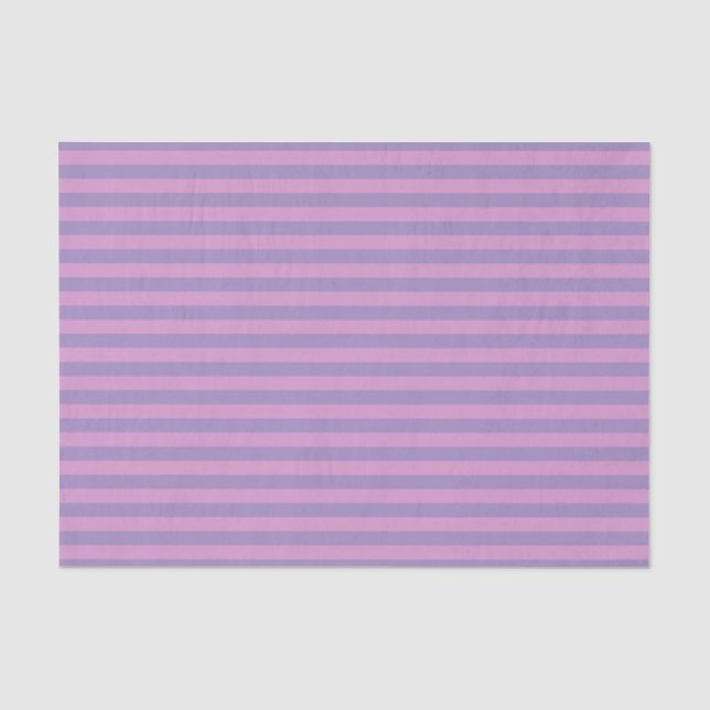 Purple Pink Stripes Seamless Pattern Tissue Paper (Front)