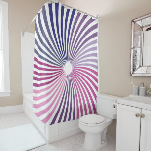 Purple Pink Twirl Shower Curtain