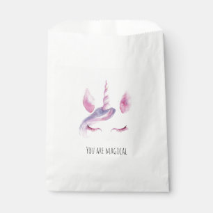 Purple Pink Unicorn Birthday Favour Bag