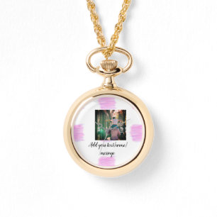 Purple pink watercolor father son dad add image te watch