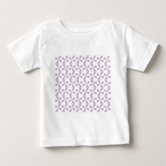 Purple Pinwheels Baby T-Shirt (Front)