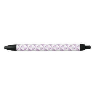 Purple Pinwheels Black Ink Pen