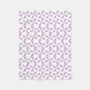 Purple Pinwheels Fleece Blanket