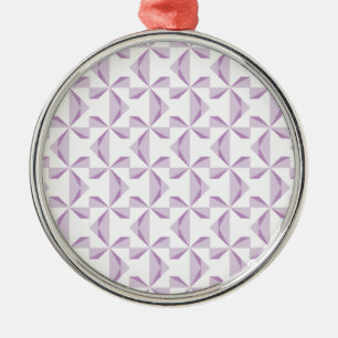 Purple Pinwheels Metal Ornament