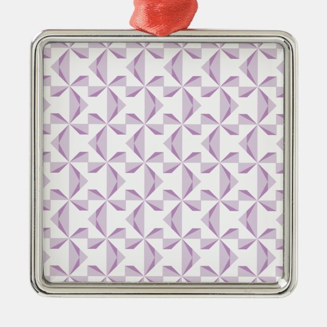 Purple Pinwheels Metal Tree Decoration (Front)