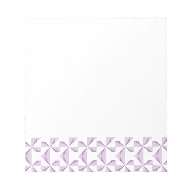 Purple Pinwheels Notepad (Front)