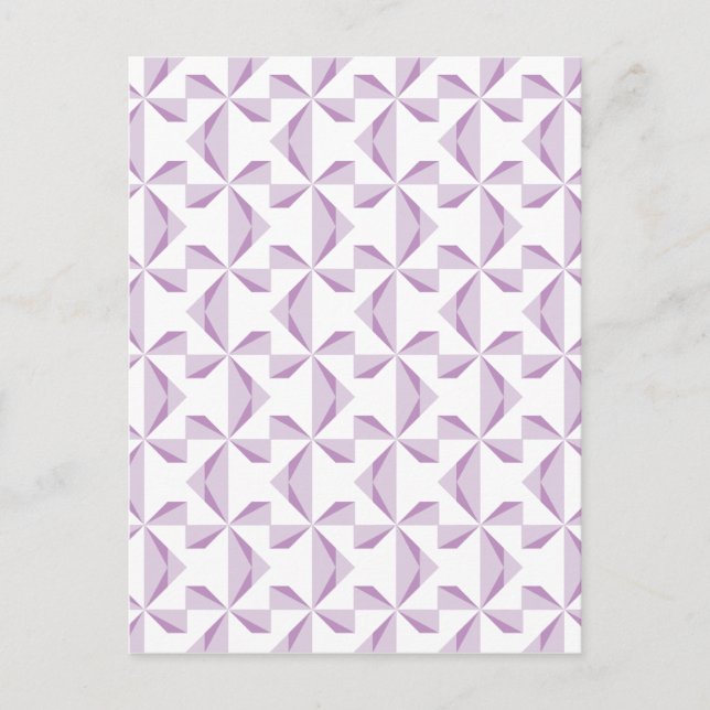 Purple Pinwheels Postcard (Front)