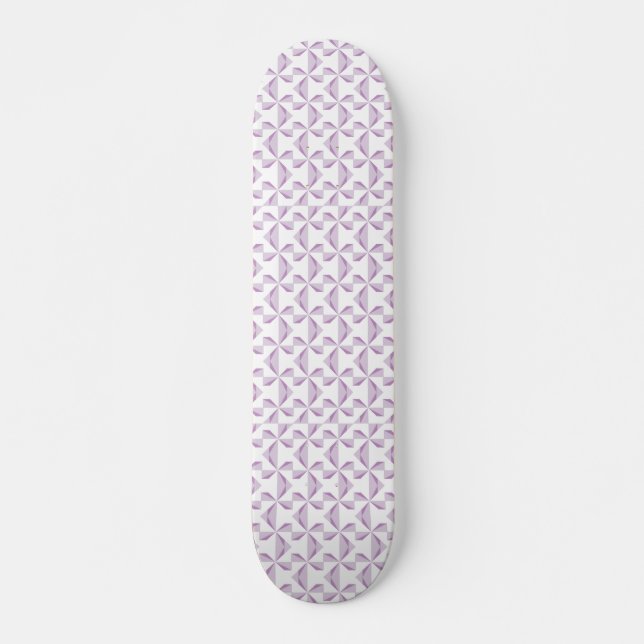 Purple Pinwheels Skateboard (Front)