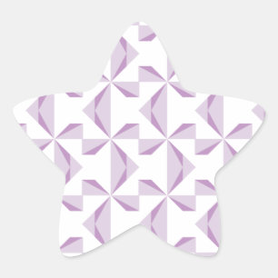 Purple Pinwheels Star Sticker