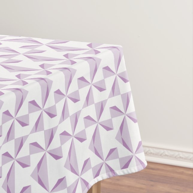 Purple Pinwheels Tablecloth (In Situ)