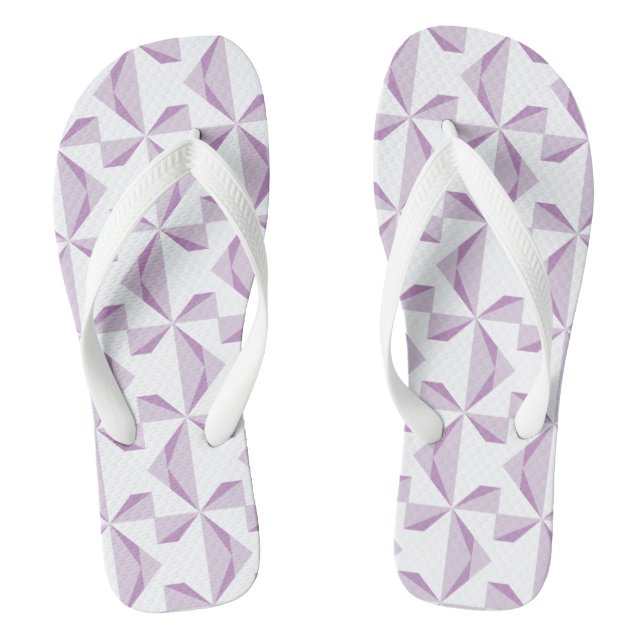 Purple Pinwheels Thongs (Footbed)
