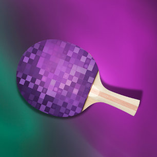 Purple Pixel Art    Ping Pong Paddle