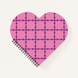 Purple Pixelated Pattern Notebook