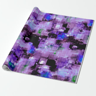 Purple Pixelated Wrapping Paper
