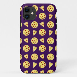 Purple pizza pattern iPhone 11 case