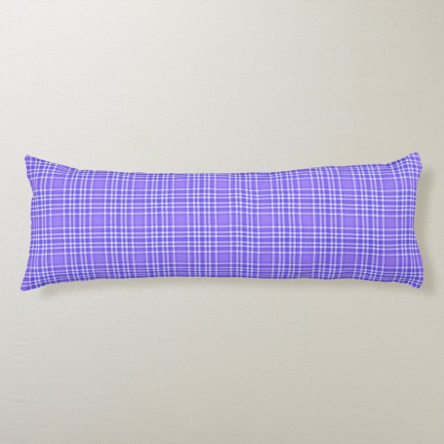 Purple Plaid Bed & Body Pillow (Front)
