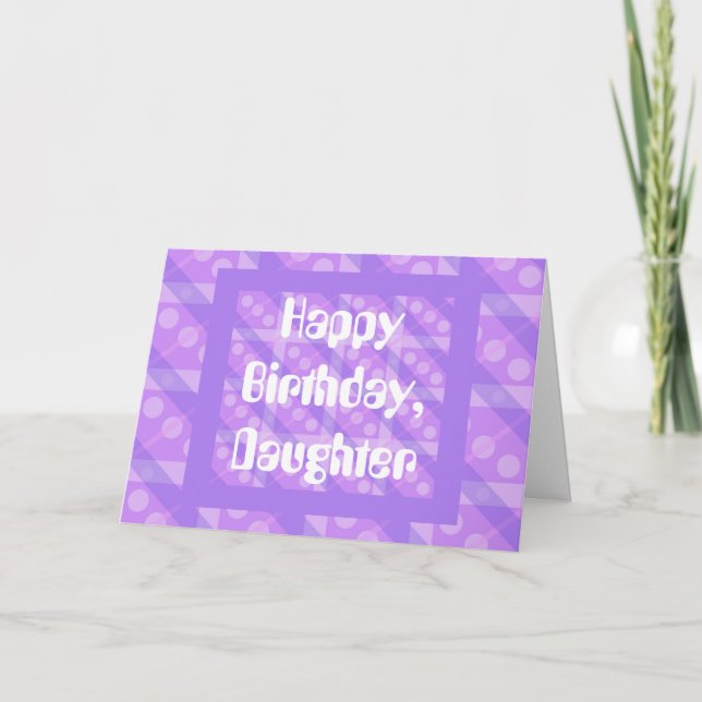 Purple Plaid Card (Front)