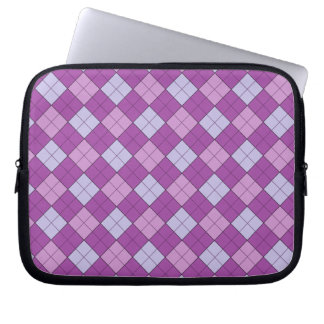 Purple Plaid Laptop Sleeve