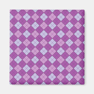 Purple Plaid Magnet