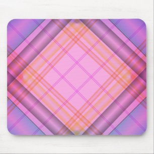 Purple Plaid Mousepad